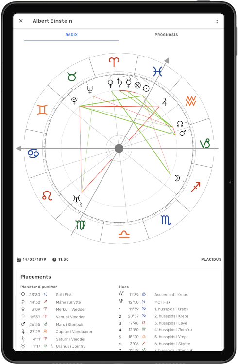 Astropilot displayed on an Android Tablet
