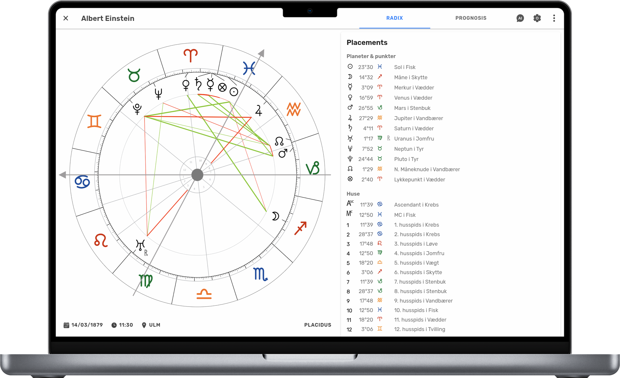 Astropilot displayed on a MacBook Pro